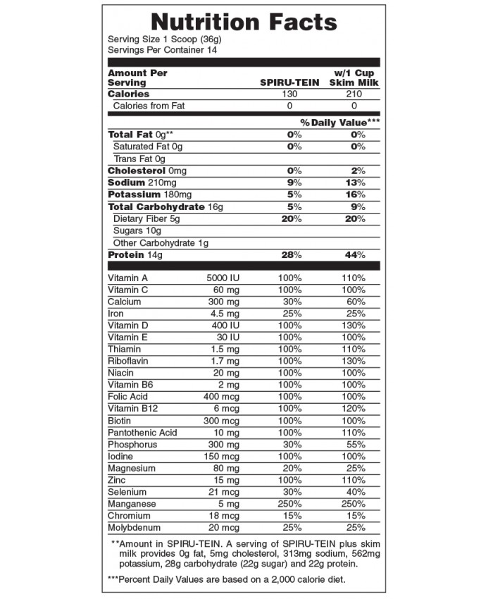 Nature's Plus Spiru-Tein Chai Latte 504gr